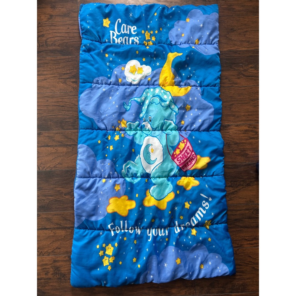 Care Bears Bedtime Bear Sleeping Bag Blue Follow Your Dreams Blue